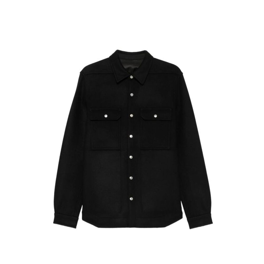 Rick Owens Black Jackets - Shirt Jackets Men